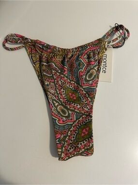NWT montce ali paisley Brazilian Bikini Bottom